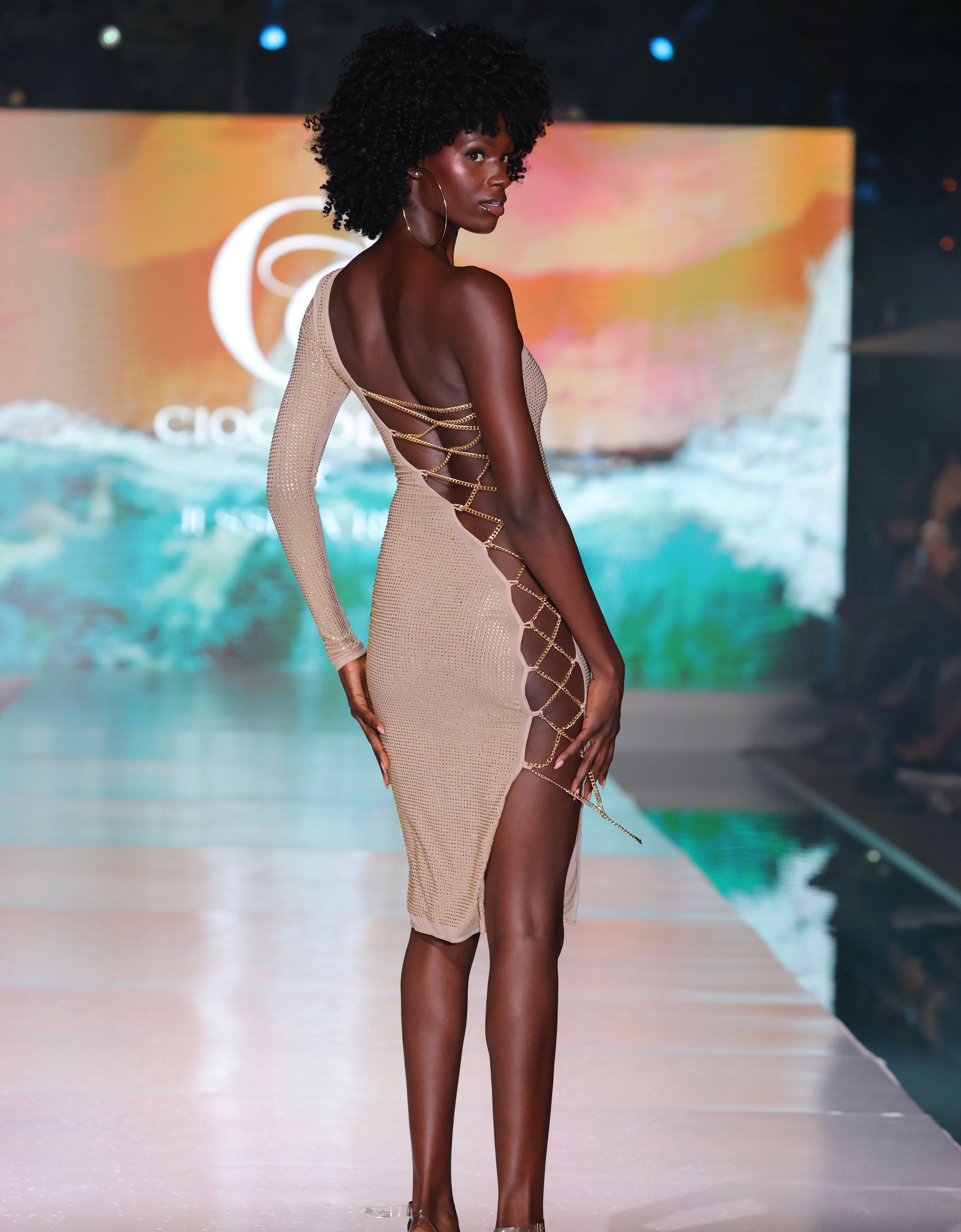 Crystal Chain Dress – Cioccolato Couture Crystal Chain Dress – Cioccolato Couture